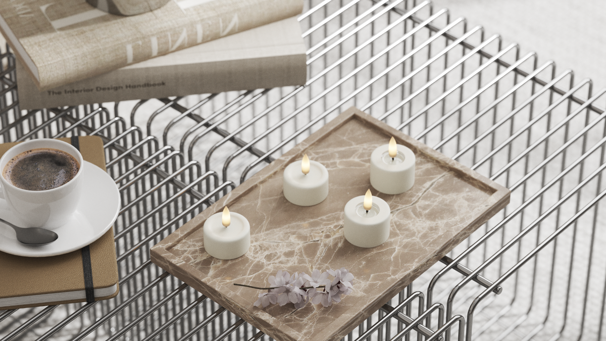 Natural faith LED Tealight candle With Wetlook ™ design