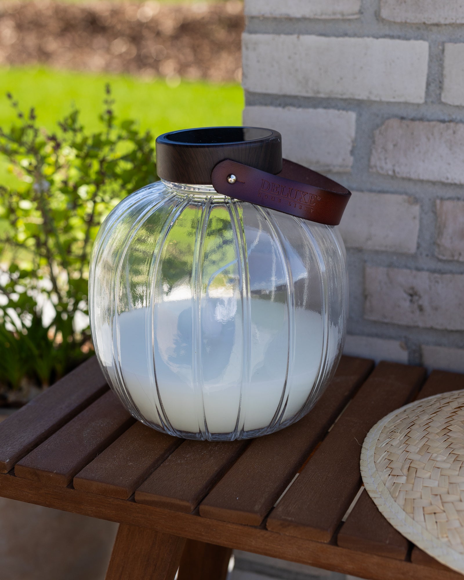 Deluxe Homeart LED-klaasist latern 20cm LED-laternad 2