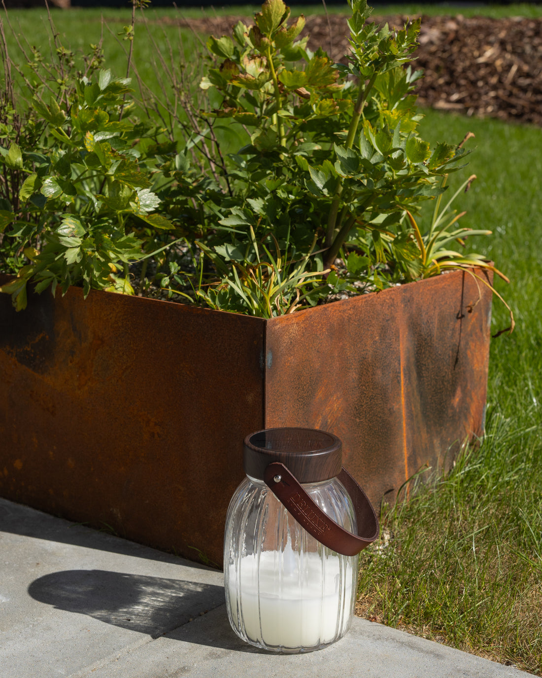 Deluxe Homeart LED skleněná lucerna 17cm LED lucerny 3