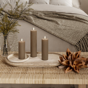 LED μπλοκ φως - Ø 5 x 12.5 + 15 + 20 cm Καραμέλα