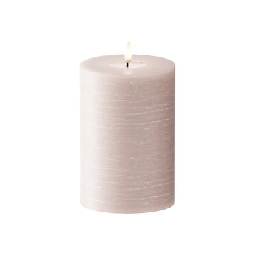 LED Pillar candle WetLook Ø 10 x 15 cm Pink