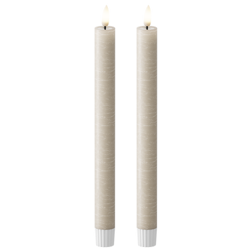 LED Dinner candle WetLook Ø 2.2 x 24.5 cm Sand