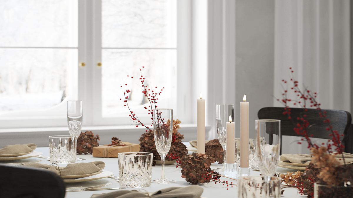Practical timer function to your LED Dinner candle