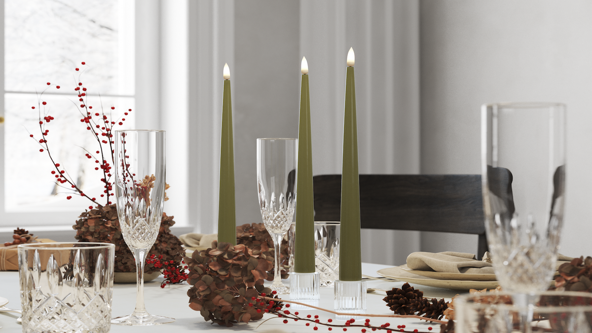Natural faith LED Shiny Dinner candle 