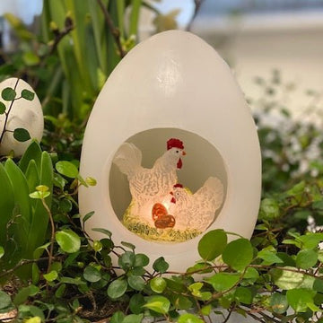 Påskeegg åpnes inn Hvit Deluxe Homeart 1