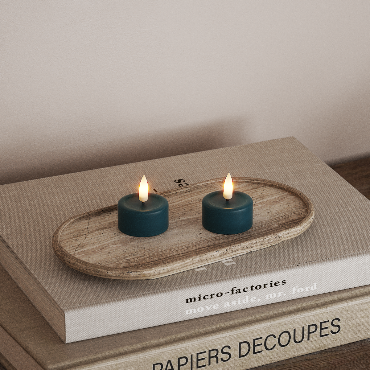 Deluxe Homeart LED čajová svíčka 2ks. Petrolejová LED čajová svíčka 3