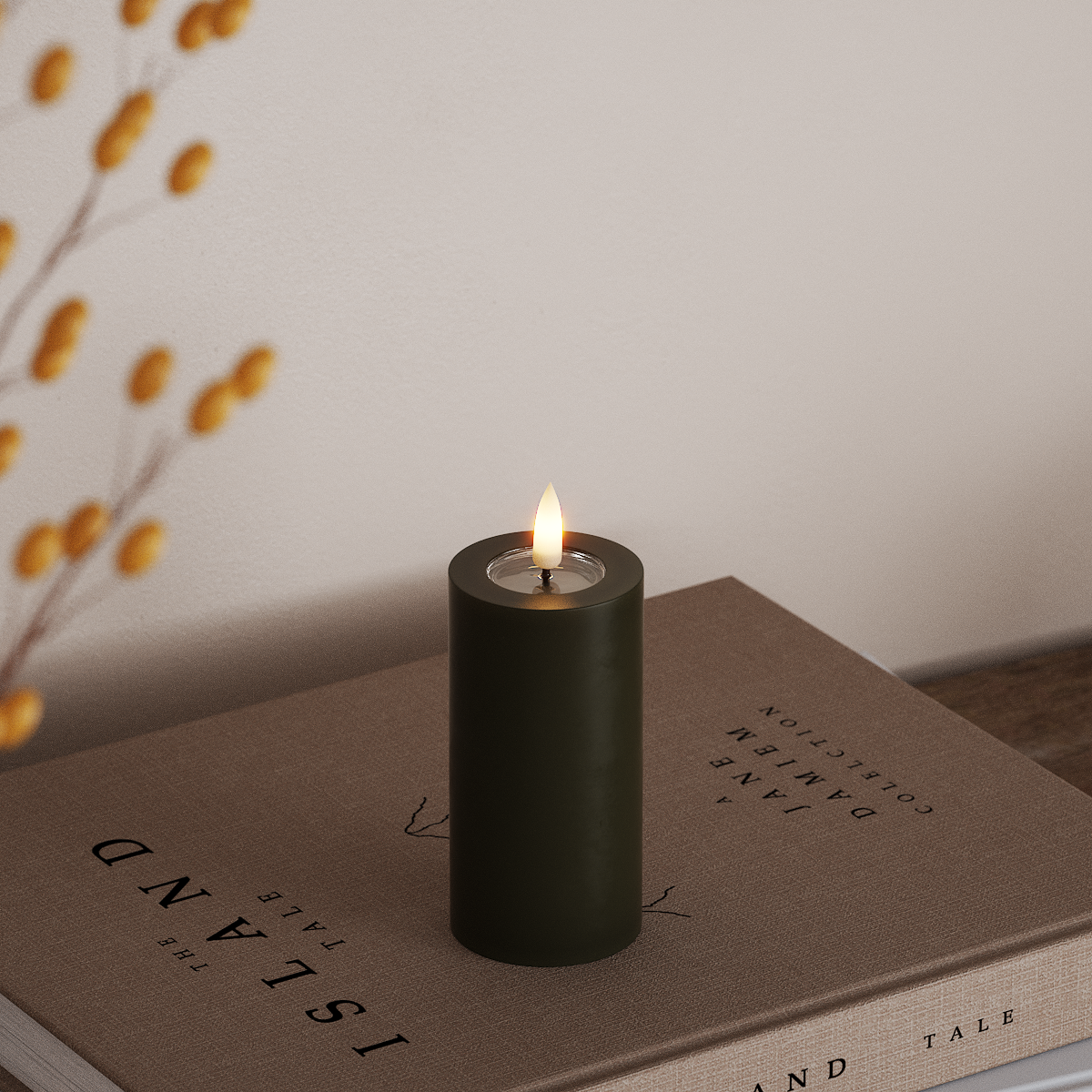 Deluxe Homeart LED plokkvalgusti Ø 5 x 10 cm Tumeroheline LED-ploki tuli 3