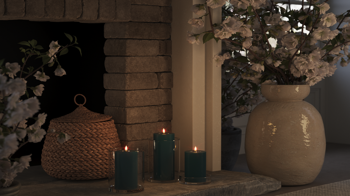 Practical timer function to your LED Pillar candle