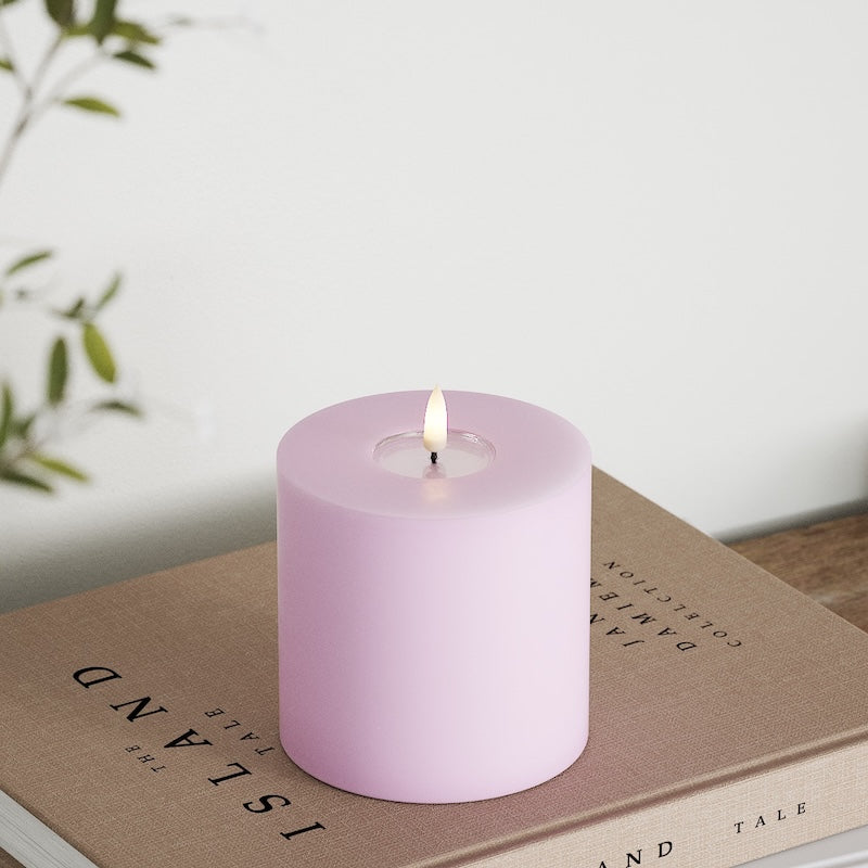 Deluxe Homeart LED blokové světlo Ø 10 x 10 cm Levandulová