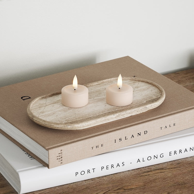 Deluxe Homeart LED čajová svíčka 2ks. Růžová