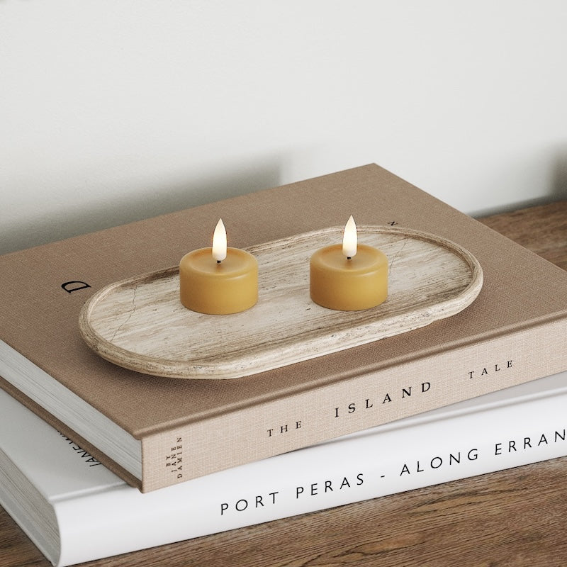 Deluxe Homeart LED čajová svíčka 2ks. Kariová