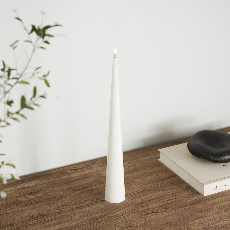 Deluxe Homeart Cone light D 5 x H 38 cm White