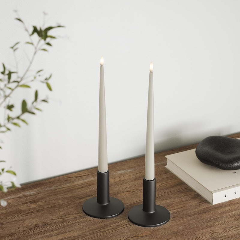 Deluxe Homeart Φωτιστικό κεριού LED με Λάκα, 2 τεμάχια 28 cm Άμμος Φως κεριού LED 2