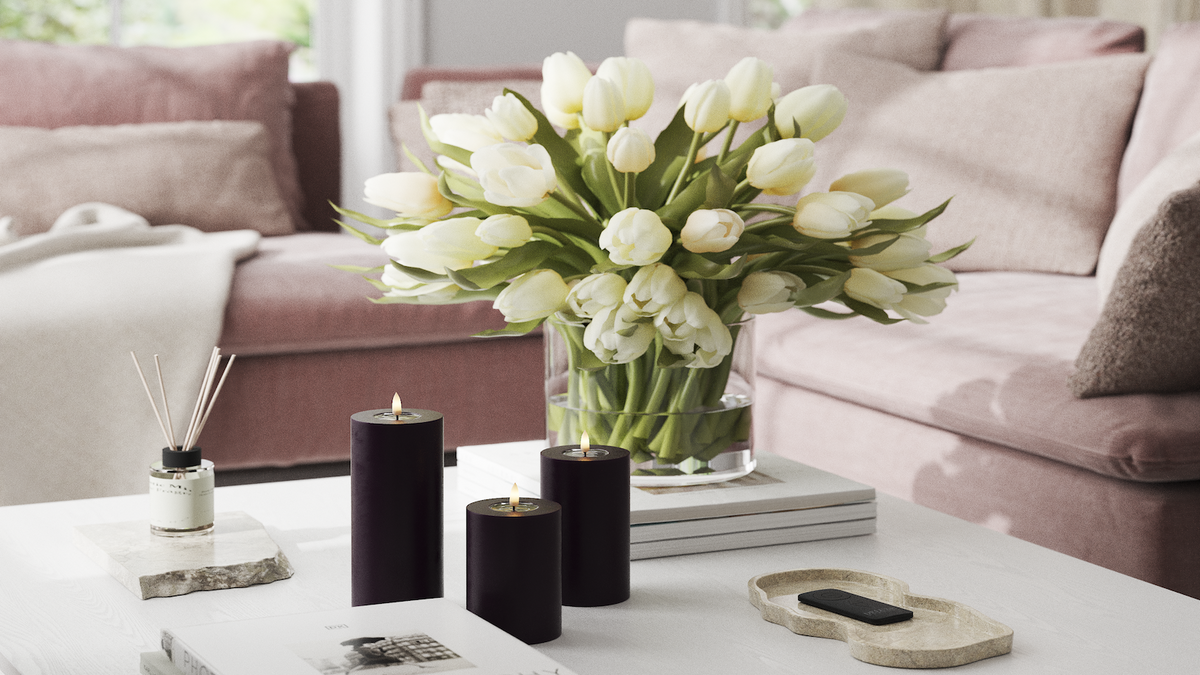 Practical timer function to your LED Pillar candle