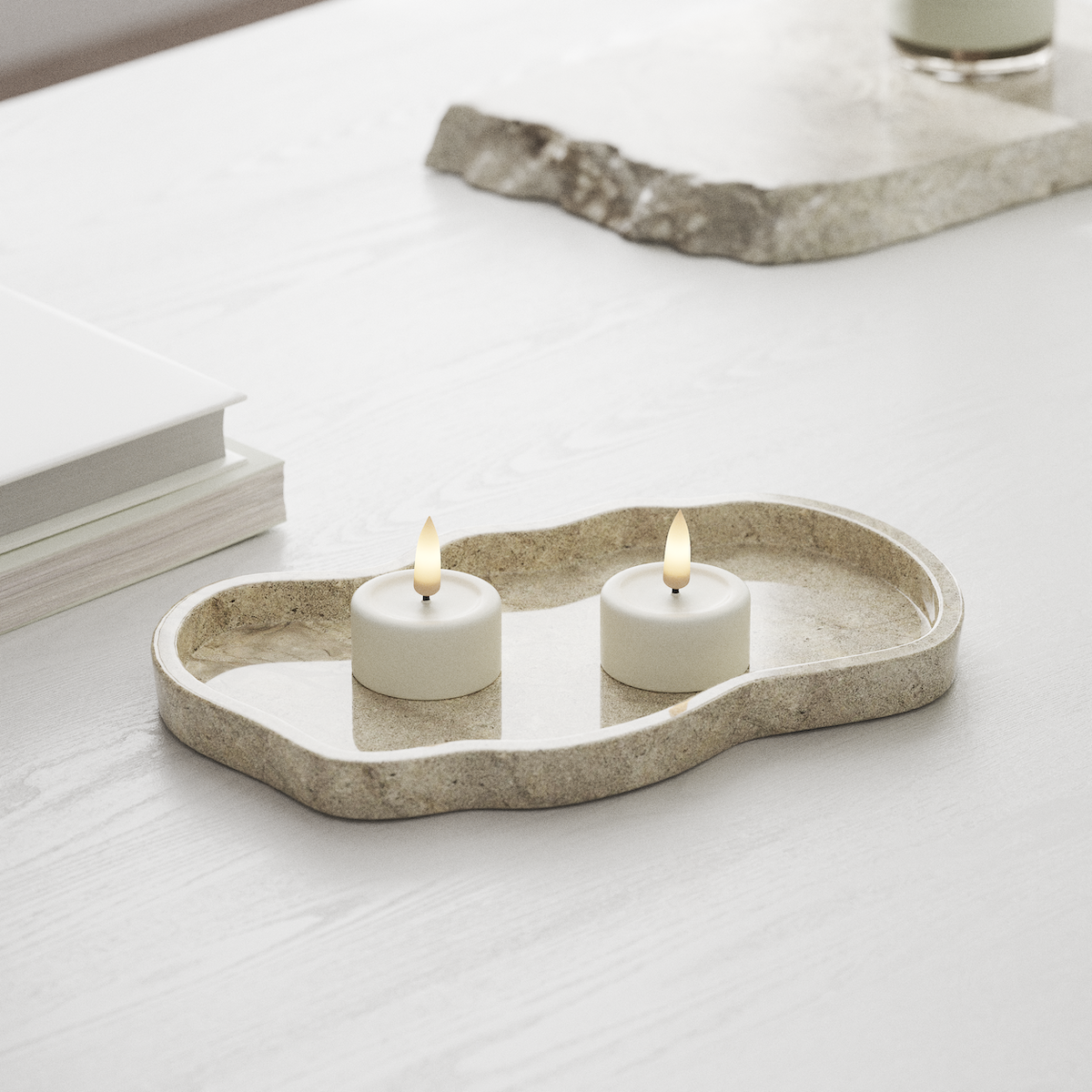 Deluxe Homeart LED Tealight candle 2 pieces White LED Tealight candle 1