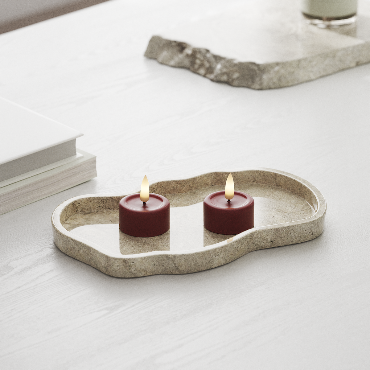 Deluxe Homeart Φωτιστικό τσαγιού LED 2 τεμ. Μπορντό Φωτάκι τσαγιού LED 1