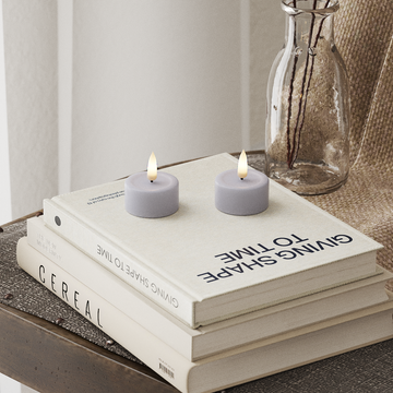 Deluxe Homeart LED Värmeljus 2 stycken Stövet blå LED Värmeljus 4