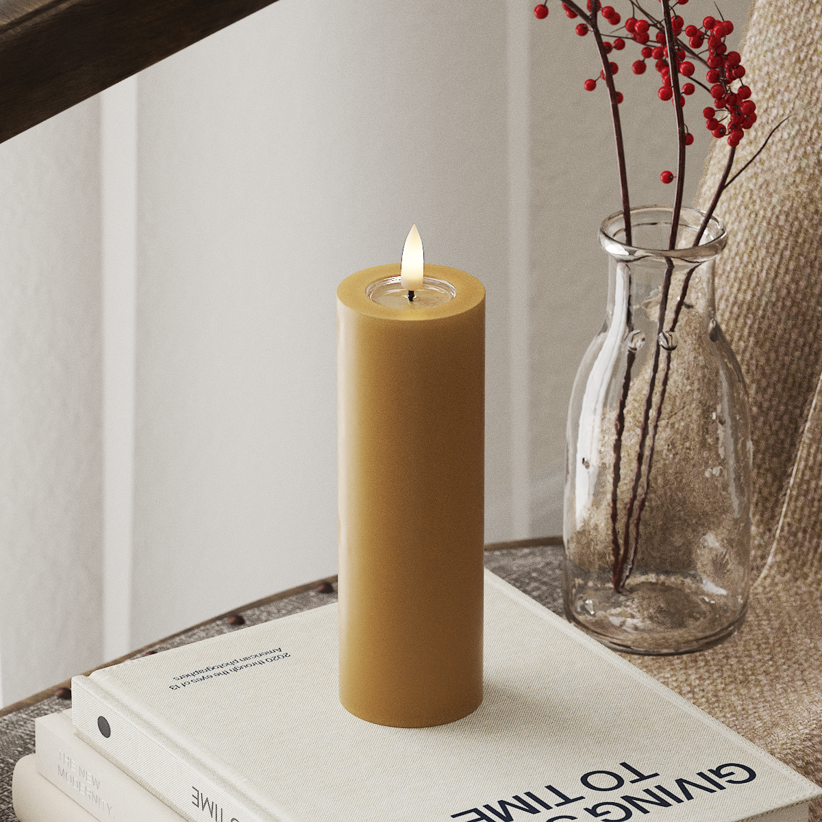 Deluxe Homeart LED blokové světlo Ø 5 x 15 cm Kariová LED blokové světlo 4