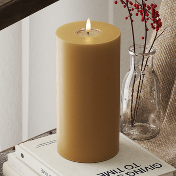 Deluxe Homeart Φωτιστικό μπλοκ LED Ø 10 x 20 cm Κάρι Φως μπλοκ LED 4