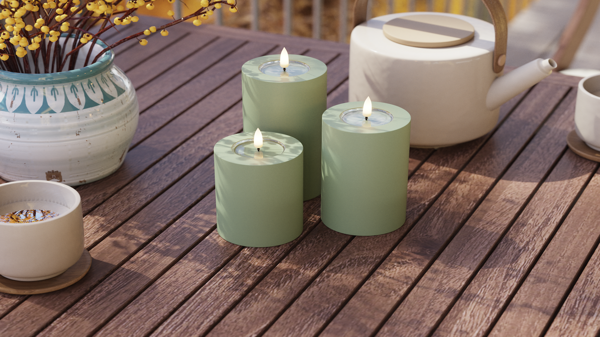 LED Outdoor light Pillar candle Designed for all kinds of weather
