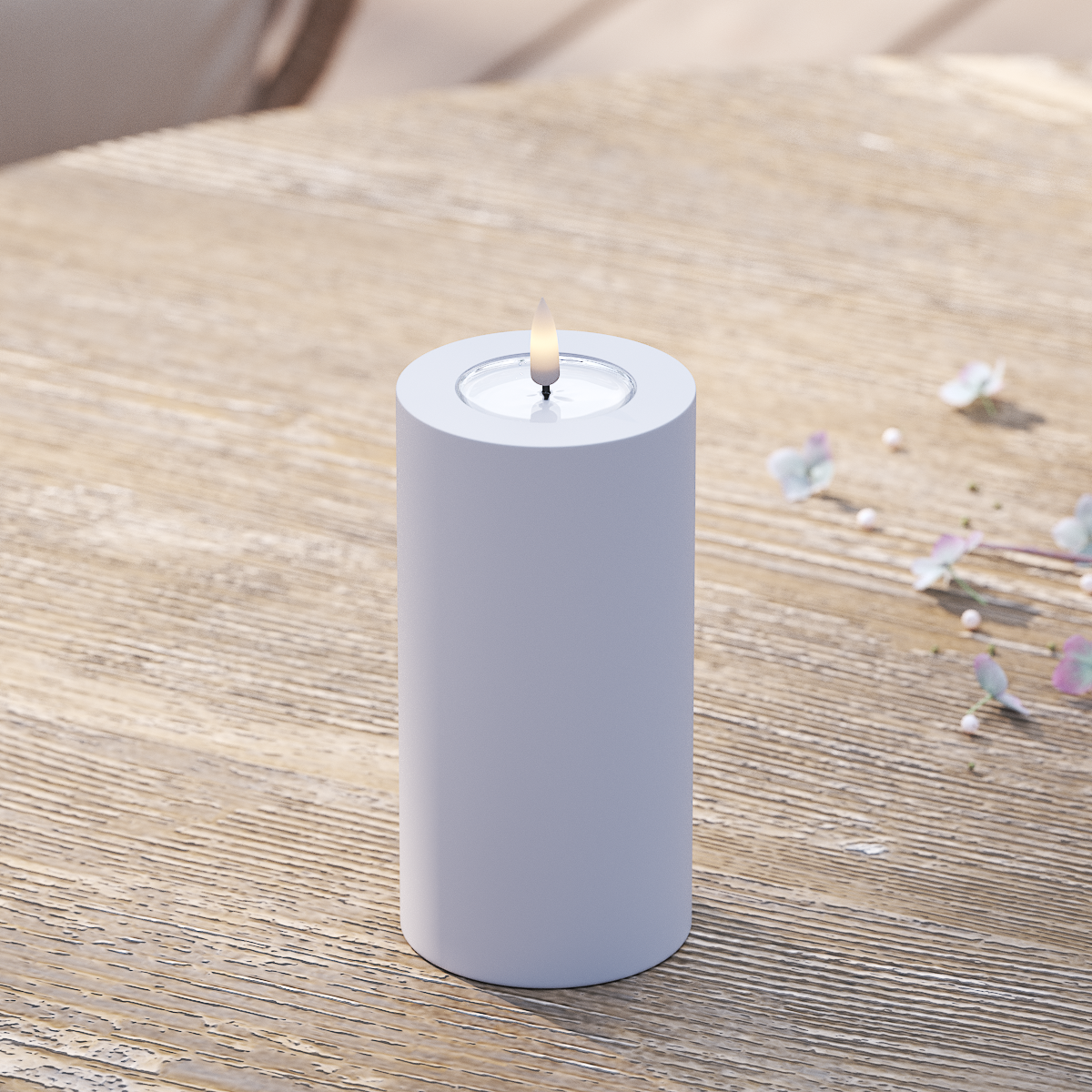 Deluxe Homeart Välis-LED plokkvalgusti Ø 7,5 x 15 cm Tolmune sinine LED välisvalgusti plokivalgusti 2