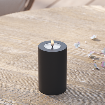 Deluxe Homeart Φωτιστικό μπλοκ LED εξωτερικού χώρου Ø 7,5 x 12,5 cm Μαύρο Φως μπλοκ εξωτερικού φωτός LED 2