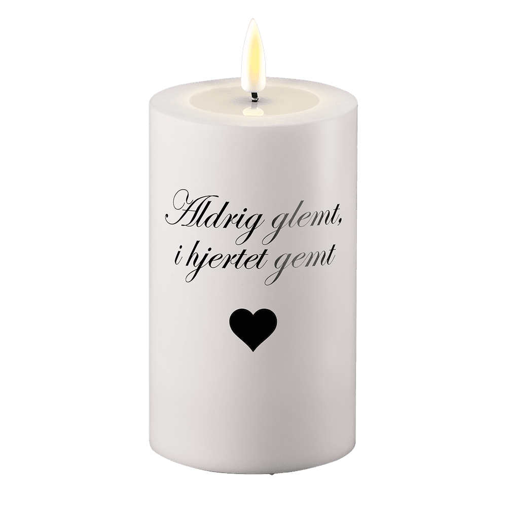 LED Gravljus Aldrig glömd i hjärtat gömt Deluxe Homeart 1