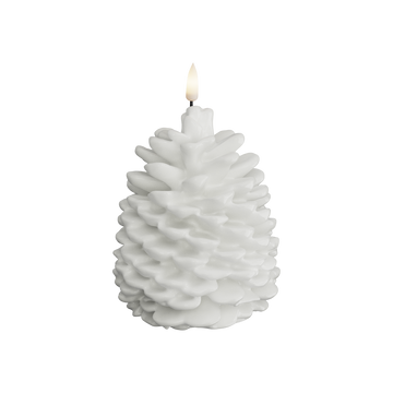 Deluxe Homeart LED Fir cone 10 x 13 cm White LED Fir cone 1