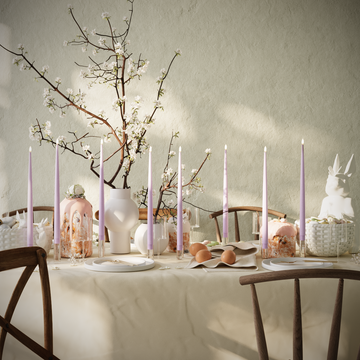 Deluxe Homeart LED Stearinlys pakke - Lavendel - 8 stk 38 cm lys pakke 1