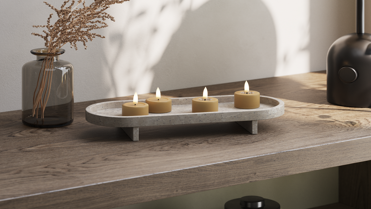 Natural faith LED Tealight candle With Wetlook ™ design