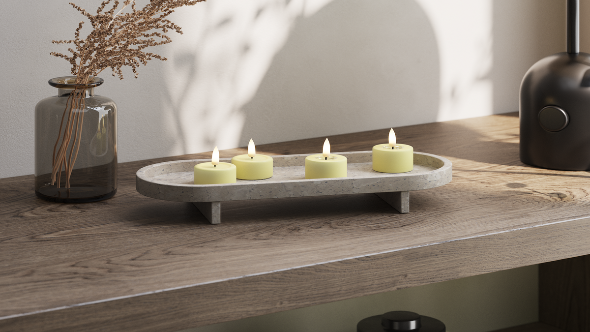 Natural faith LED Tealight candle With Wetlook ™ design