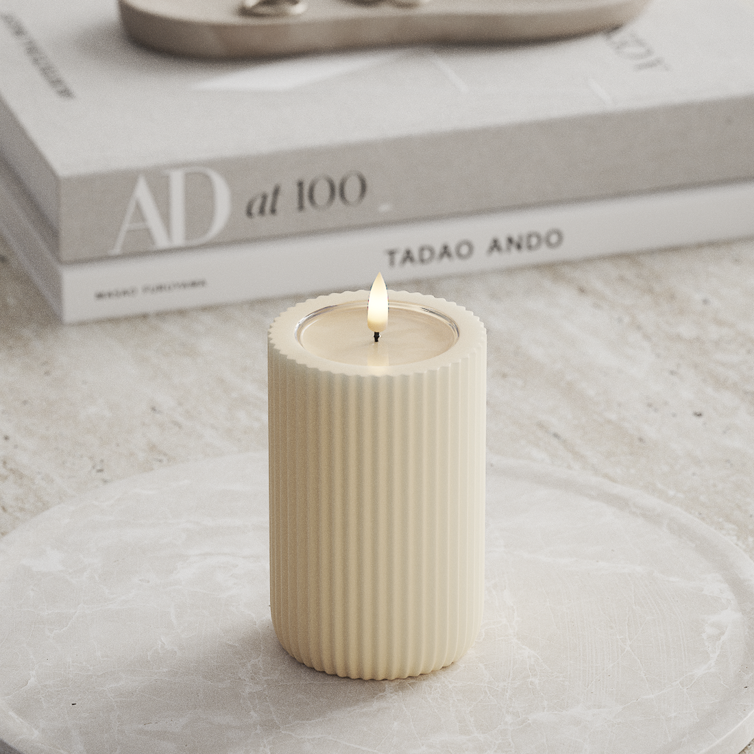 Deluxe Homeart Unique LED drážkové světlo D 8 x 12,5 cm Krémová unique drážkové světlo 3